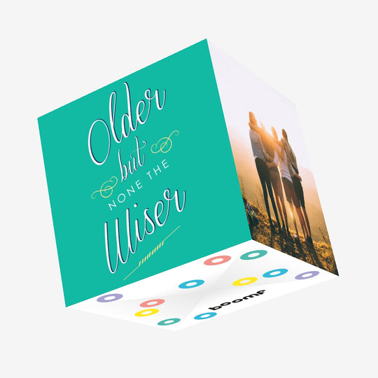 Older but none the wiser Confetti-exploding Greetings Card
