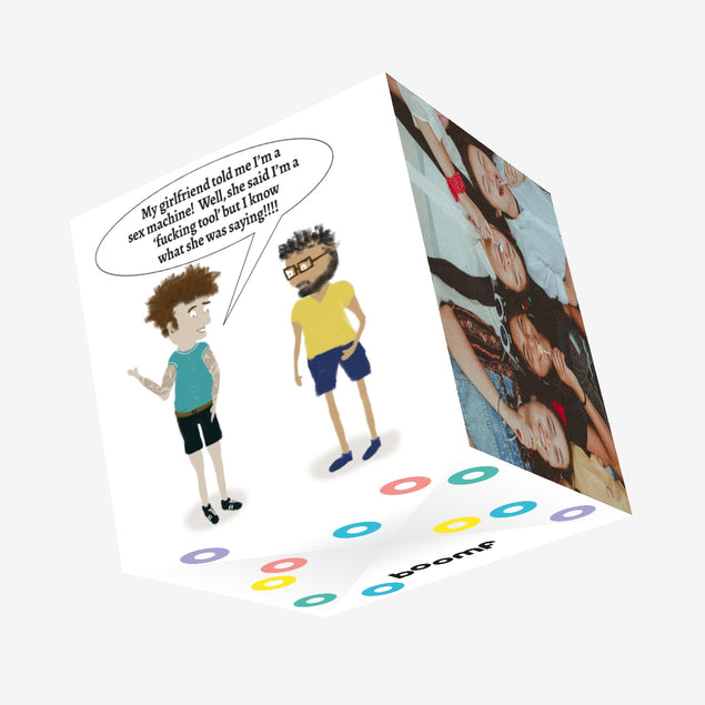 Sex Machine Confetti-exploding Greetings Card