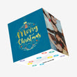 Merry Christmas In Gold Confetti-exploding Greetings Card