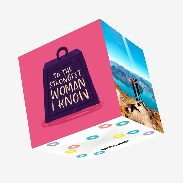 Strongest Woman I Know Mother's Day Confetti-exploding Greetings Card