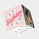 Happy Birthday To You Pink Card 3D Cube Card