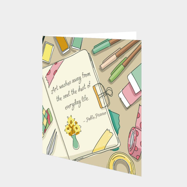 Art Washes Away Card