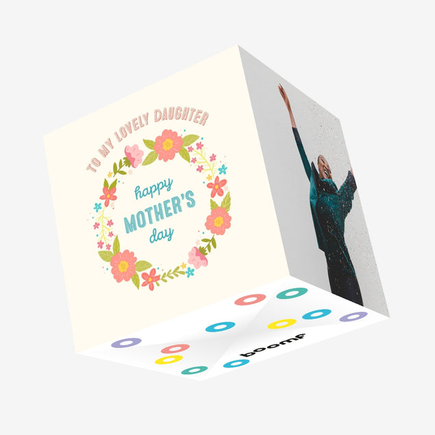 To My Lovely Daughter Confetti-exploding Greetings Card