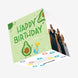 Funky Avocados Birthday Confetti-exploding Greetings Card