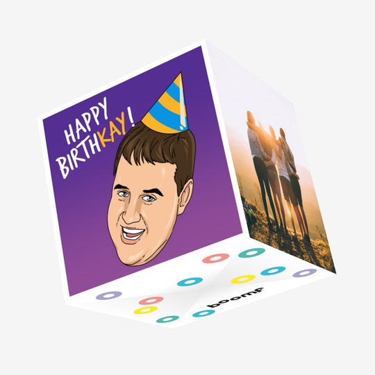 Happy Birthkay Peter Kay Confetti-exploding Greetings Card