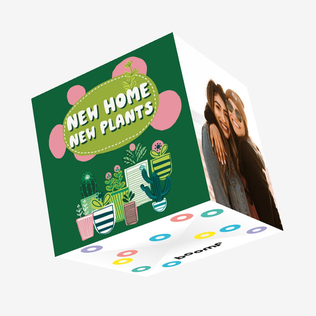 New Home New Plants Confetti-exploding Greetings Card