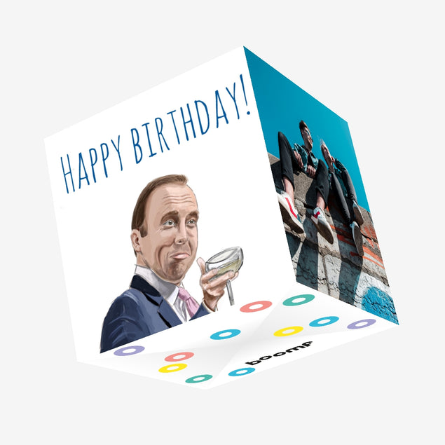 Happy Birthday Matt Hancock Confetti-exploding Greetings Card