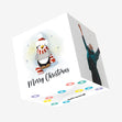 Merry Christmas Cute Penguin Confetti-exploding Greetings Card