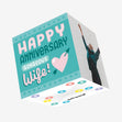 Gorgeous Wife Heart And Arrow Anniversary Confetti-exploding Greetings Card