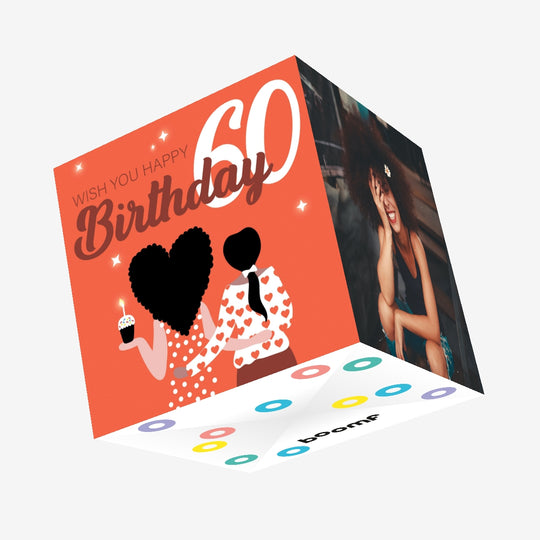 Wish You Happy 60th Birthday Confetti-exploding Greetings Card