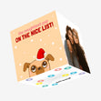Naughty Puppy Christmas Confetti-exploding Greetings Card