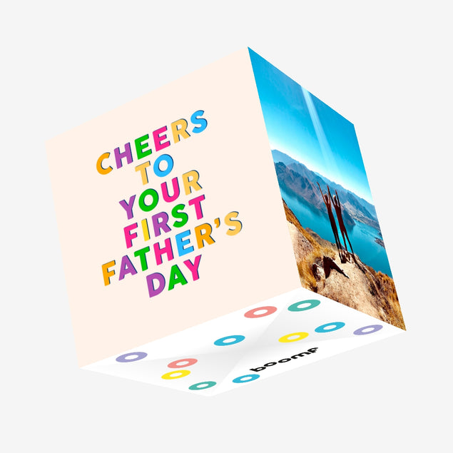 Cheers To Your First Father's Day Confetti-exploding Greetings Card