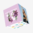 Simple Floral Happy 18th Birthday Confetti-exploding Greetings Card