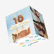 18th Happy Birthday Cake Confetti-exploding Greetings Card