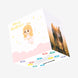 Merry Christmas Cute Little Angel In The Clouds Confetti-exploding Greetings Card