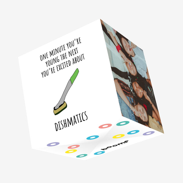 Excited About Dishmatics Birthday Confetti-exploding Greetings Card