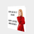 Happy Leather Anniversary Card