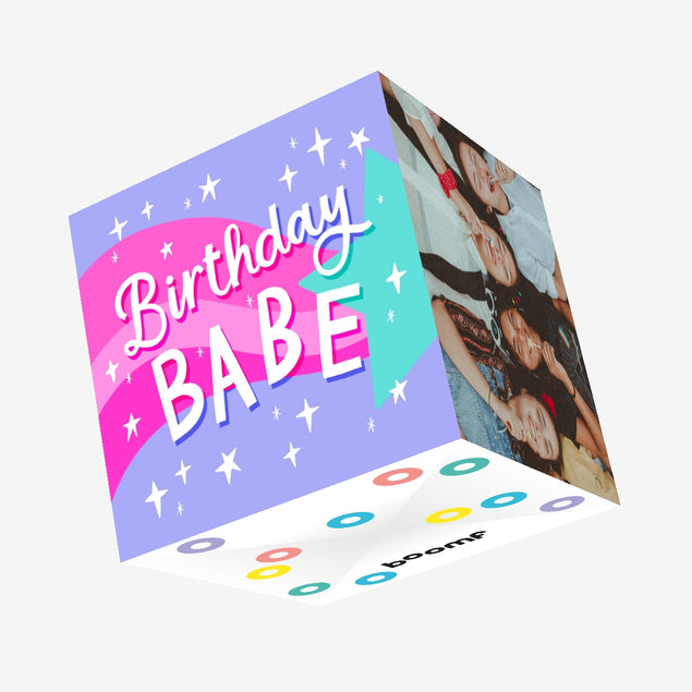 Birthday Babe Confetti-exploding Greetings Card