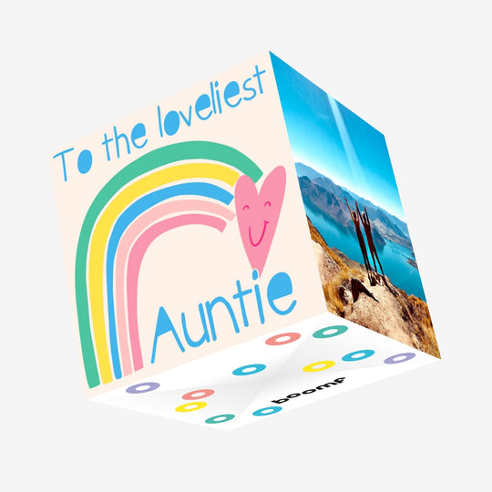 Loveliest Auntie Confetti-exploding Greetings Card
