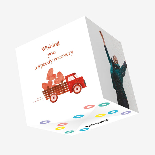 Wishing You Speedy Recovery Confetti-exploding Greetings Card