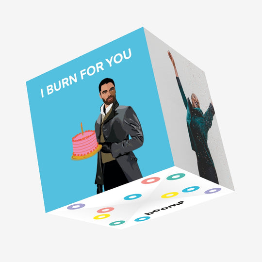 I Burn For You Confetti-exploding Greetings Card