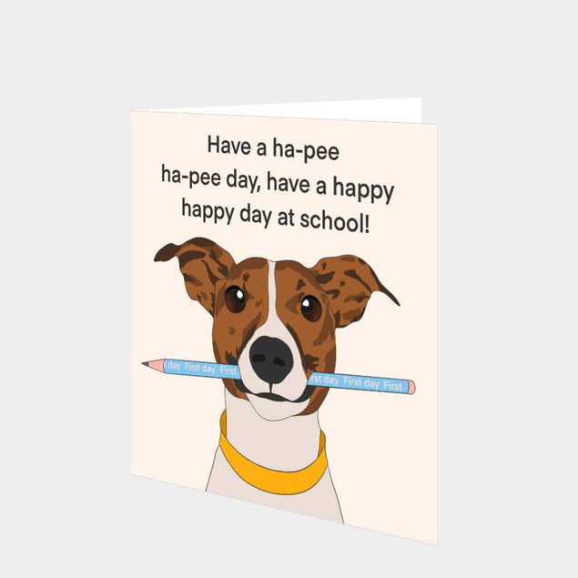 Ha-pee Dog Back To School Card Greeting Card - 2