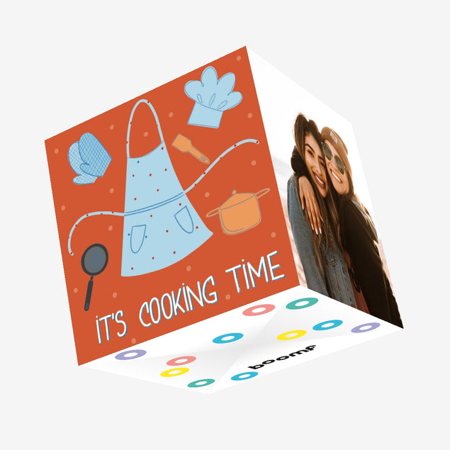 It's Cooking Time Confetti-exploding Greetings Card