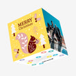 Merry Christmas Scandinavian Squirrel Confetti-exploding Greetings Card