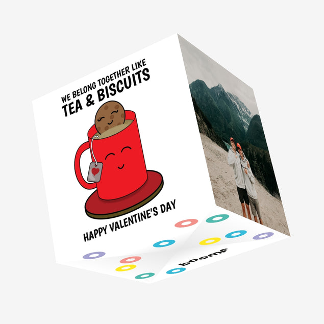 Tea and Biscuits Confetti-exploding Greetings Card