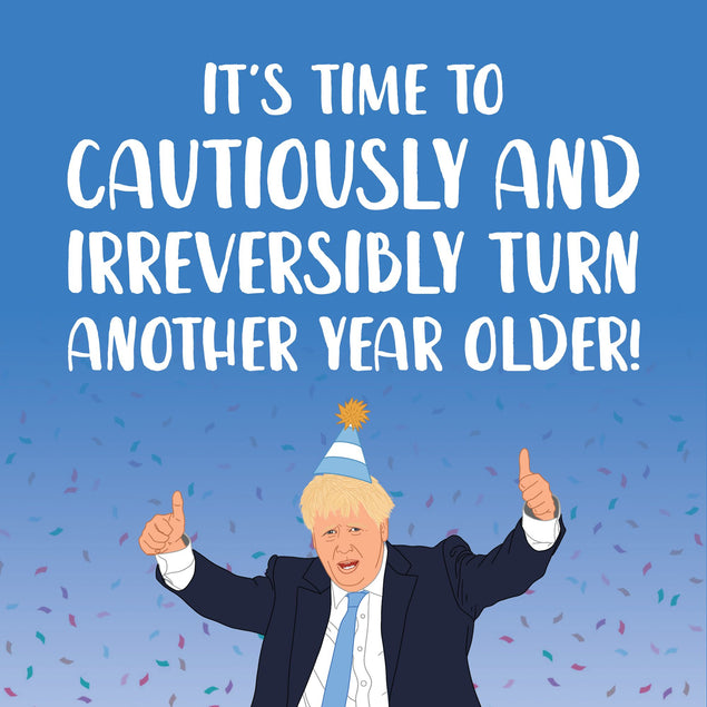 Cautiously and Irreversibly Boris Johnson Card
