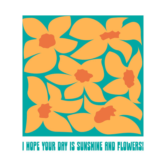 Sunshine And Flowers Card