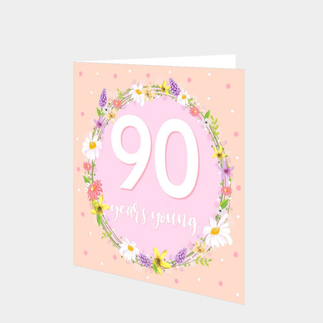 90 Years Young Card