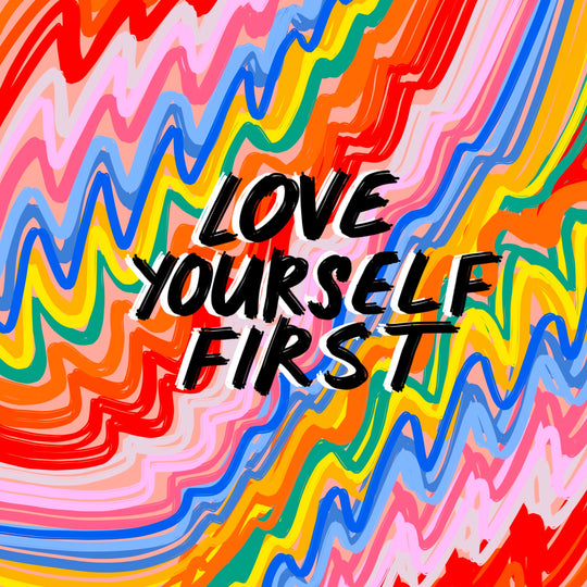Love Yourself Rainbow Card