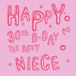 Made Of Balloons Happy 30th Birthday Niece