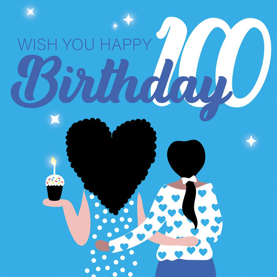 Wish You Happy 100th Birthday Card