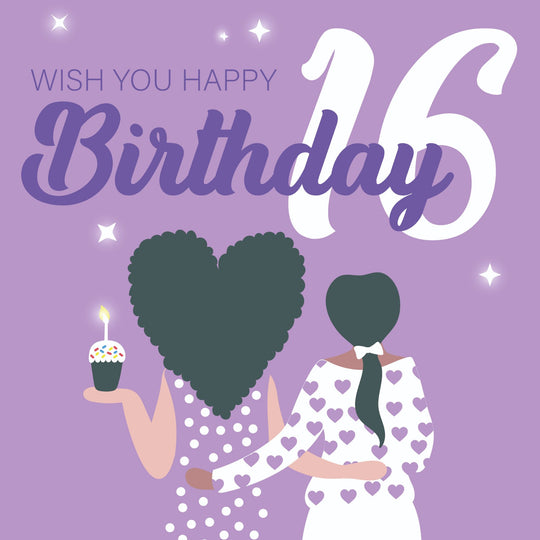Wish You Happy 16th Birthday Card