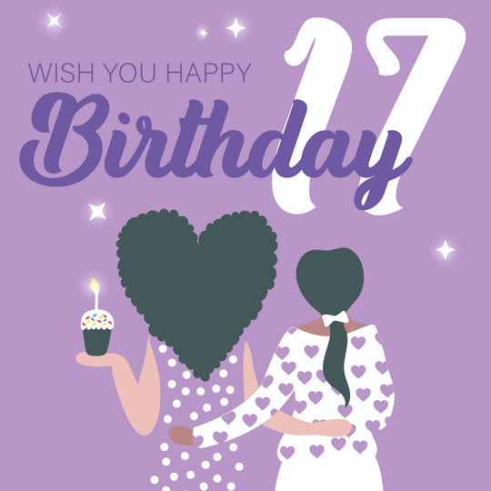 Wish You Happy 17th Birthday Card