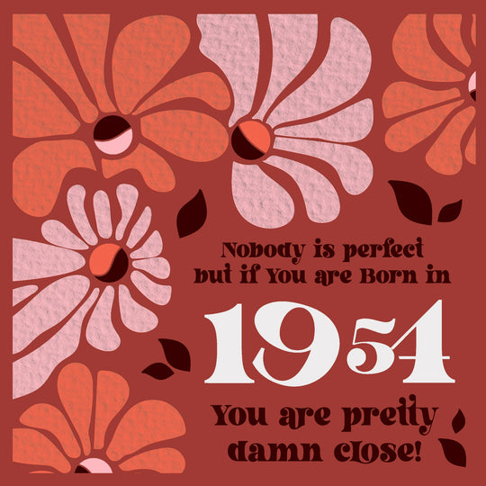 Happy Birthday Baby Boomer 1954 Card