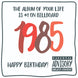 The Album Of your Life 1985 Birthday Card