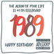The Album Of your Life 1989 Birthday Card