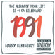 The Album Of Your Life 1991 Birthday Card