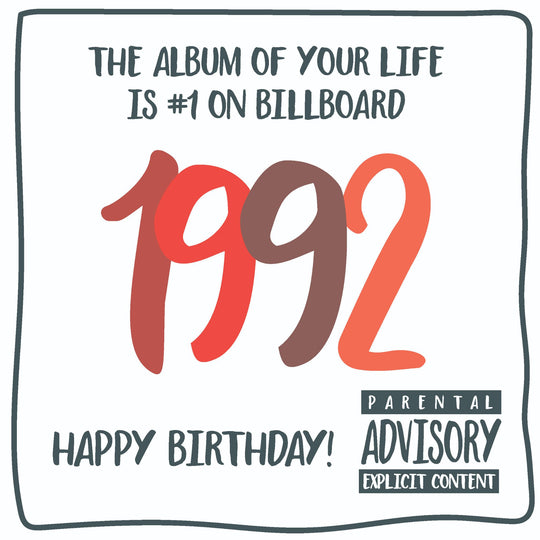 The Album Of your Life 1992 Birthday Card