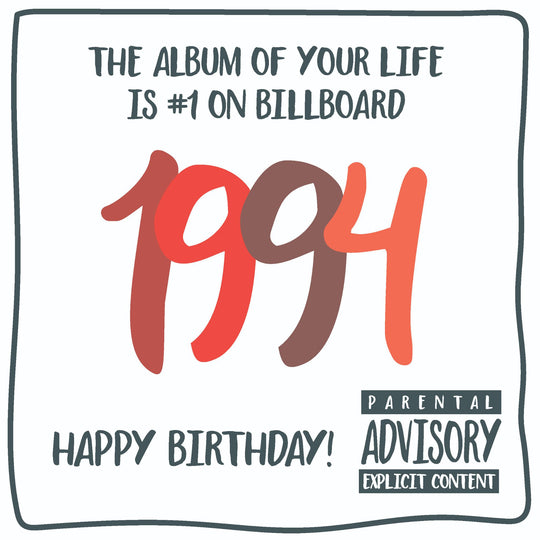 The Album Of your Life 1994 Birthday Card