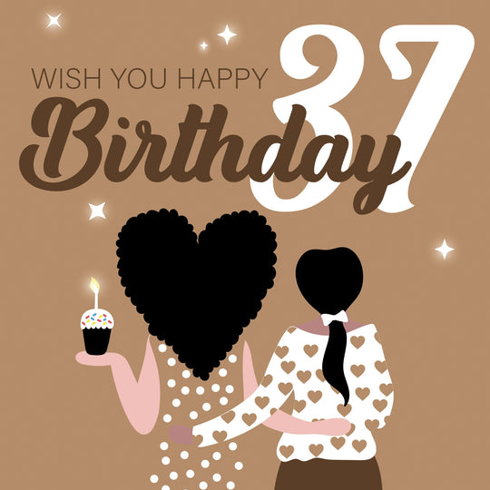Wish You Happy 37th Birthday Card