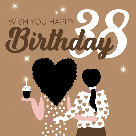 Wish You Happy 38th Birthday Card