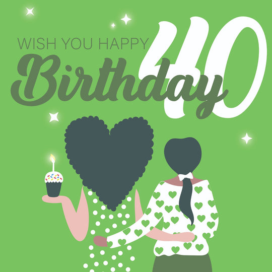 Wish You Happy 40th Birthday Card