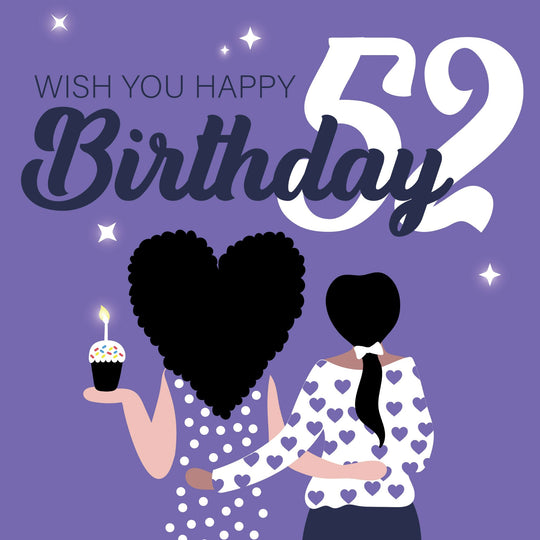Wish You Happy 52nd Birthday Card