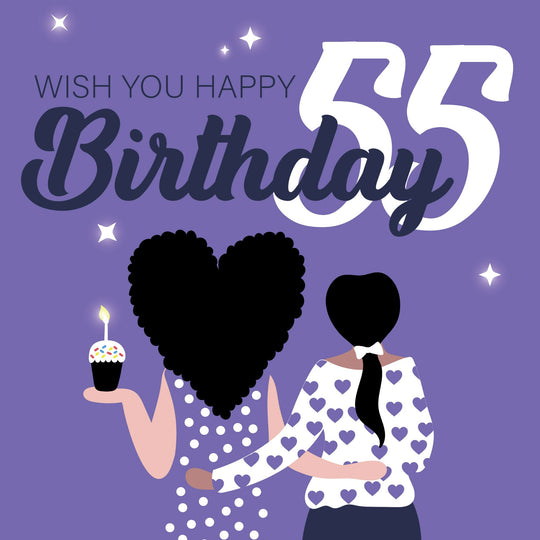 Wish You Happy 55th Birthday Card