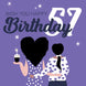 Wish You Happy 57th Birthday Card