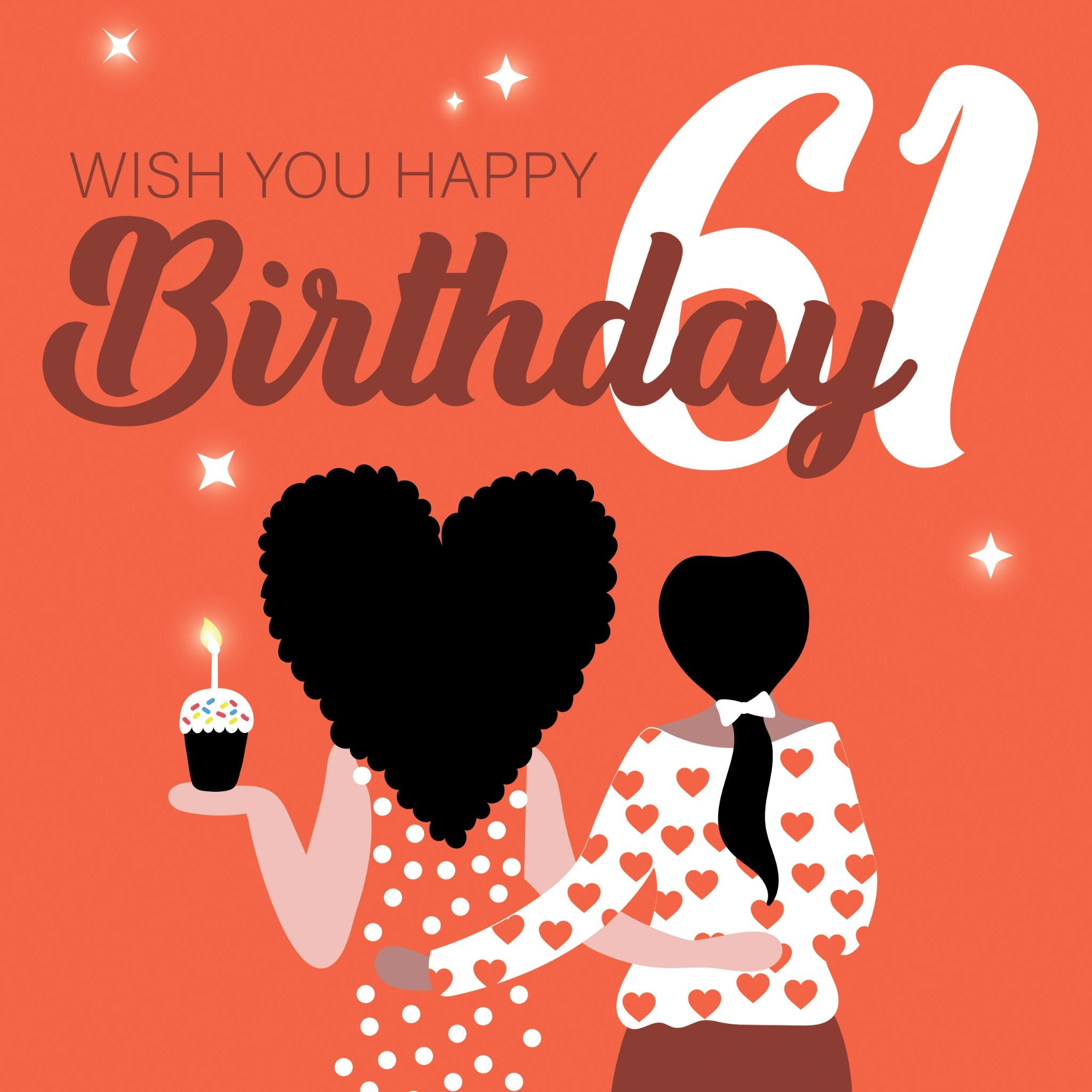 Wish You Happy 61st Birthday Card – Boomf